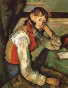 Paul Cezanne Boy in a Red waiscoat oil painting artist